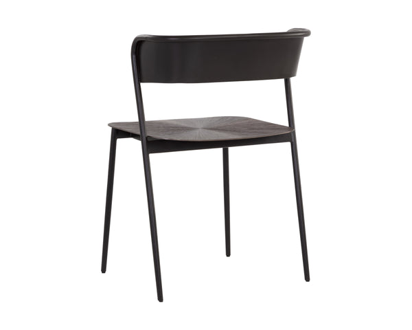 KEANU DINING CHAIR - GUNMETAL