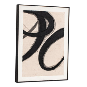 Moe's Poet Framed Abstract Painting