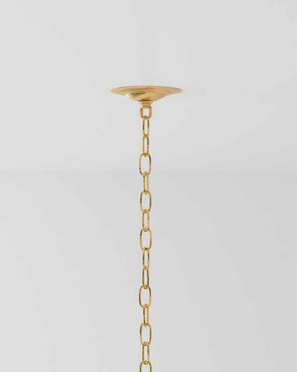 Agavé Americana Gold Chandelier In Dark Contemporary Gold Leaf