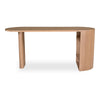Moe's Theo Desk with Shelves in Natural Oak
