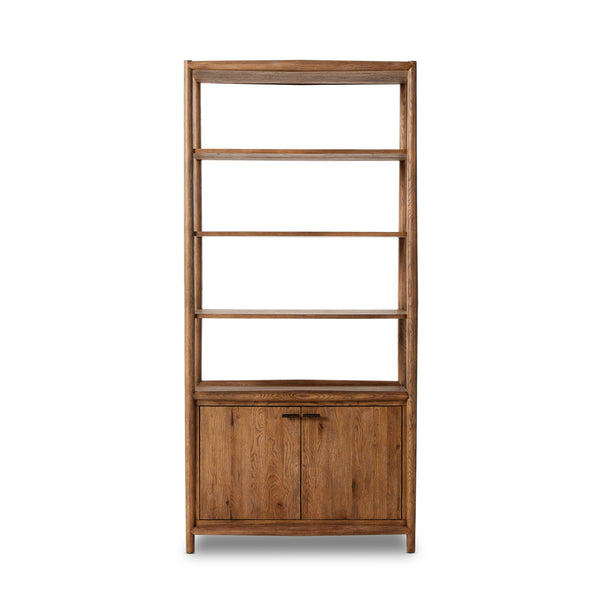 Glenview Bookcase In Weathered Oak