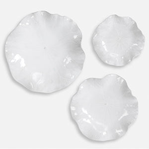 Abella Ceramic Wall Décor In White