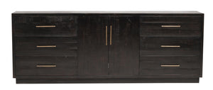 Suki Large Media Console- Burnished Black