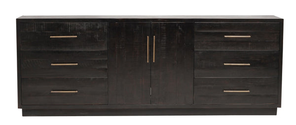 Suki Large Media Console- Burnished Black