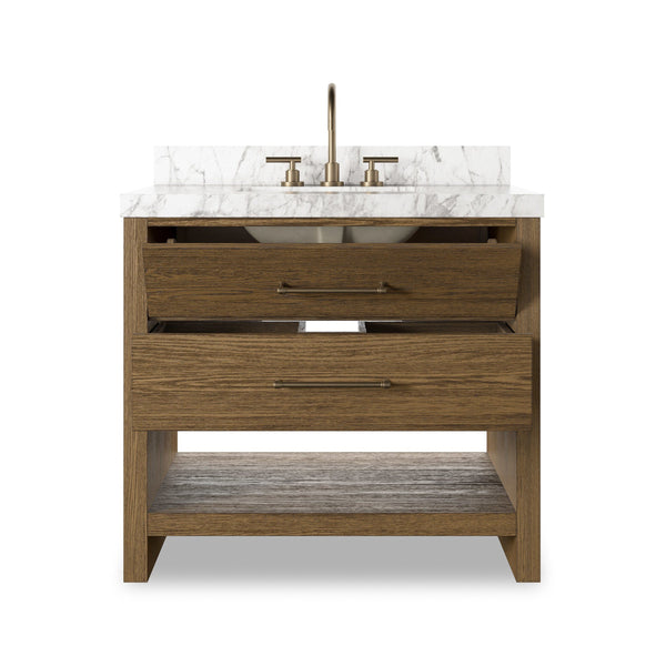 Anthem Single Vanity - Washed Natural Veneer