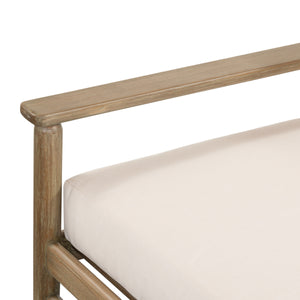 Rosen Outdoor Sofa In 73" In Natural Eucalyptu