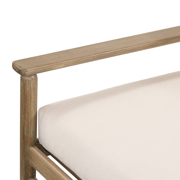Rosen Outdoor Sofa In 73" In Natural Eucalyptu