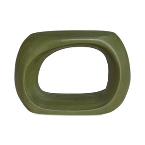 Albers Outdoor Stool in Green Concrete