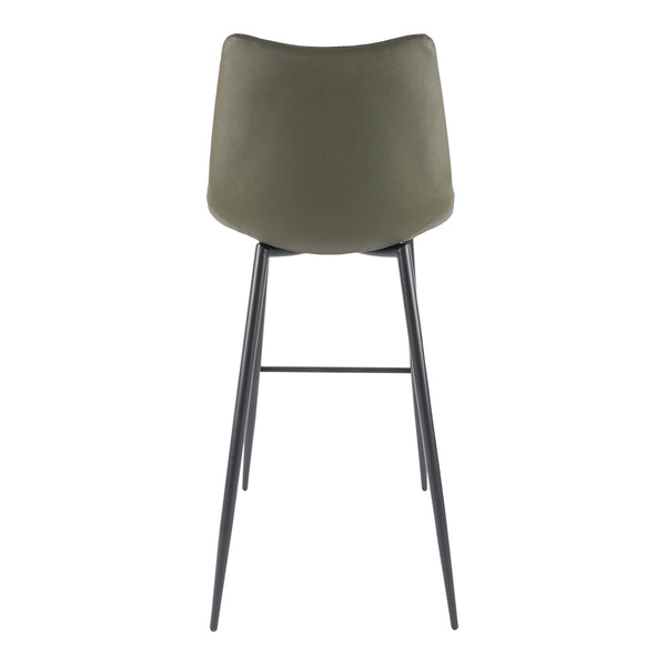 Moe's Alibi Barstool Set of Two in Dark Green