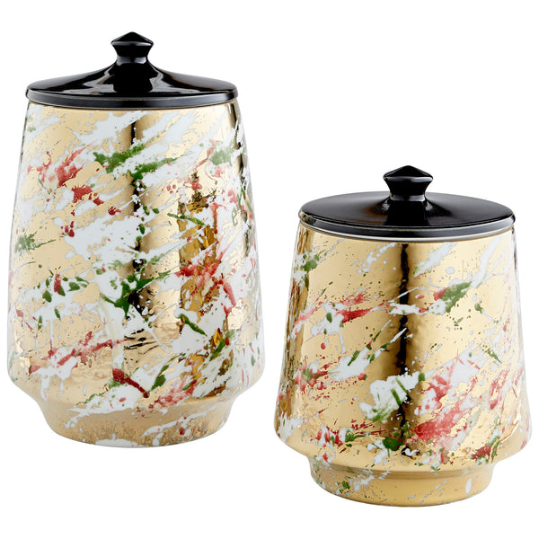 Ardent Splash Container in Multi-color Glaze
