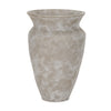 Utari Tall Gray Brown w/ White Detailing Ceramic Floor Vase