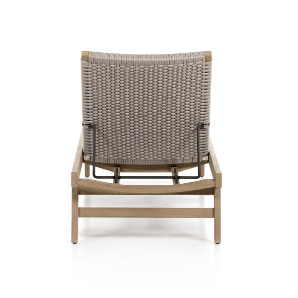 Delano Outdoor Chaise Lounge In Brown