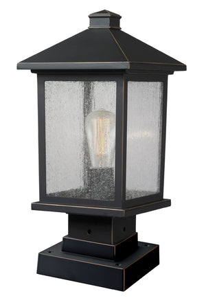 Portland 1 Light Outdoor Pier Mount Light in Oil Rubbed Bronze Finish