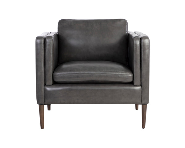 RICHMOND ARMCHAIR - BRENTWOOD CHARCOAL LEATHER