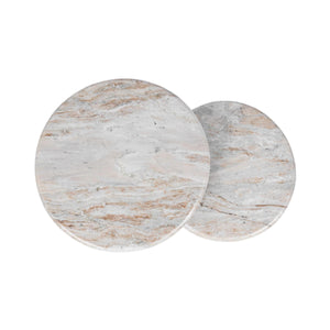 Huxley Marble Round Accent Table - 18"