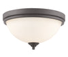 Bordeaux 3 Light Flush Mount in Bronze Finish
