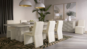 CASCATA DINING CHAIR - EFFIE LINEN