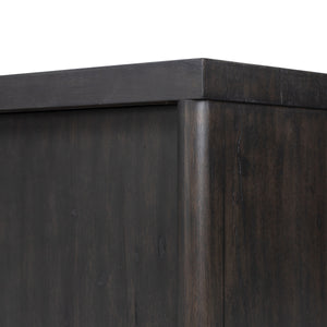 Laredo Media Console In Smoked Black Veneer