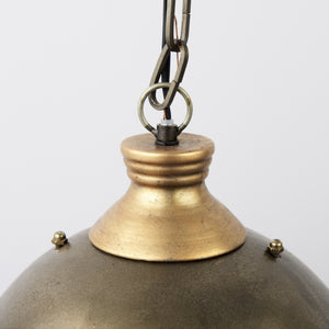 Dawson I 13x13.5 Silver Toned Metal Dome Pendant Light