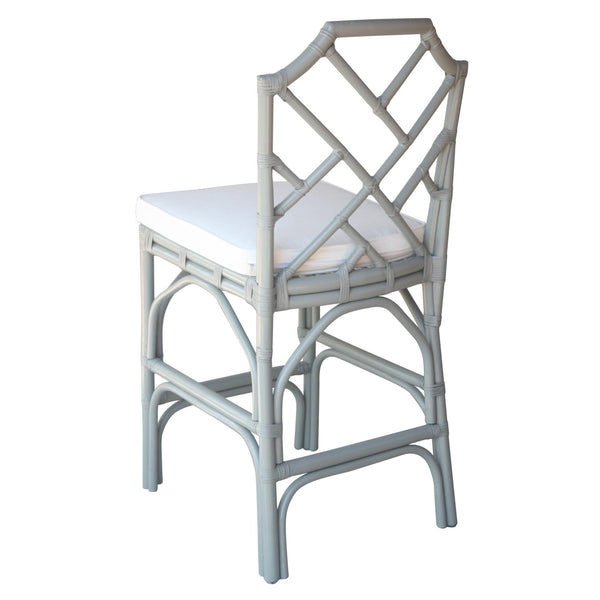 Kara Rattan Counter Stool In Gray 
