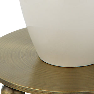 Annora Glossy White Table Lamp