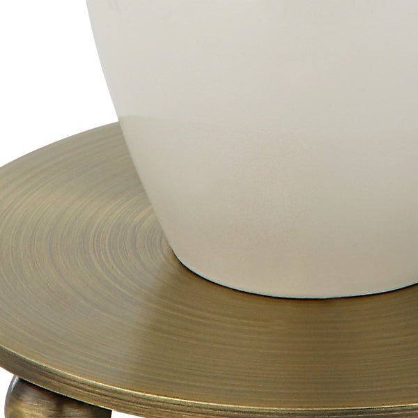 Annora Glossy White Table Lamp