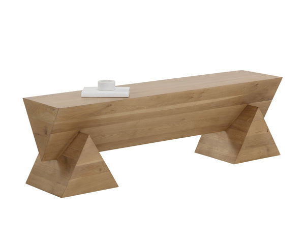 GREGOR BENCH - RUSTIC OAK