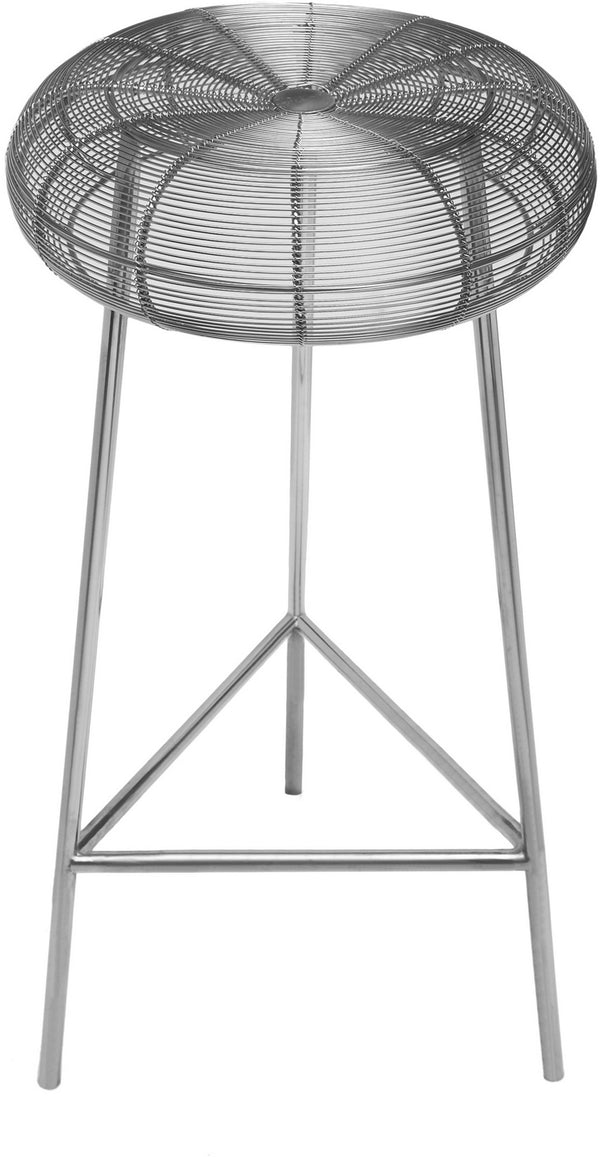 Sylvester Bar Stool In Silver