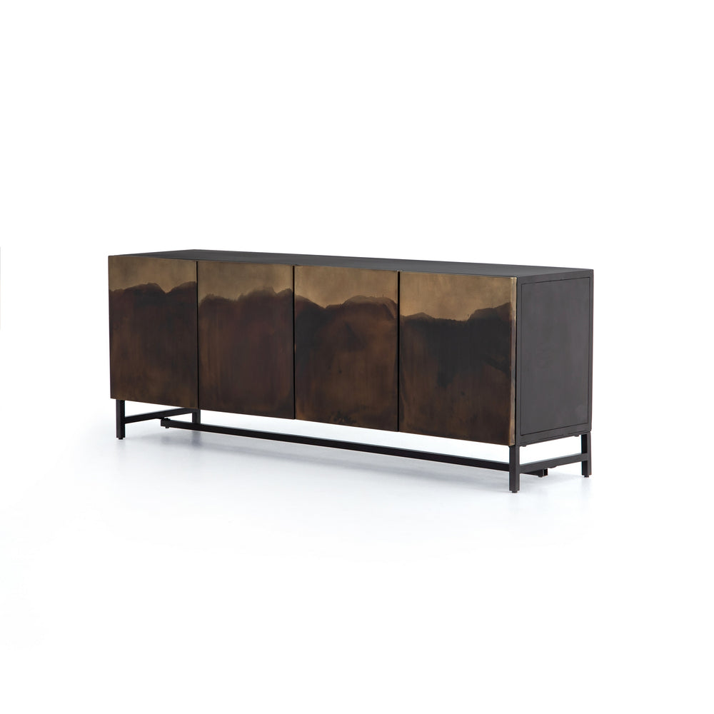 Stormy Media Console in Aged Brown