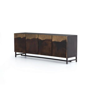 Stormy Media Console in Aged Brown