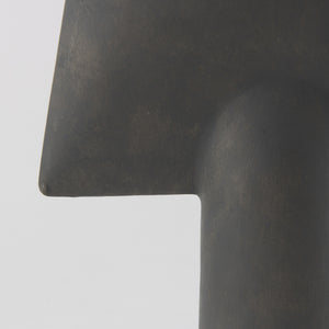 Rylee 13.0H Dark Brown Ceramic Vase