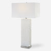 Pillar White Marble Table Lamp