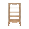 MING STYLE ETAGERE IN WOVEN RATTAN