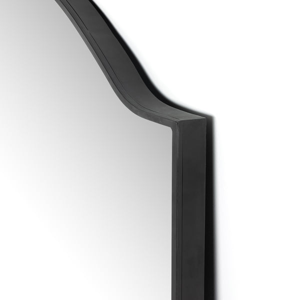 Jacques Floor Mirror In Gunmetal