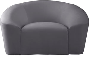 Vivian Chair In Grey Velvet