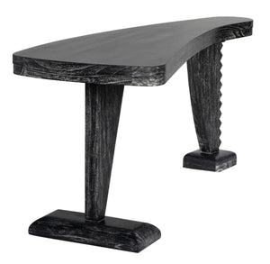 Zigmund Mahogany Desk in Cinder Black