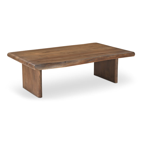 Lila Coffee Table with Bullnose Edging in Brown