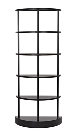 Spago Bookcase, Black Metal
