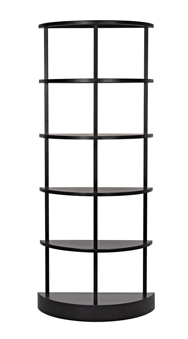 Spago Bookcase, Black Metal