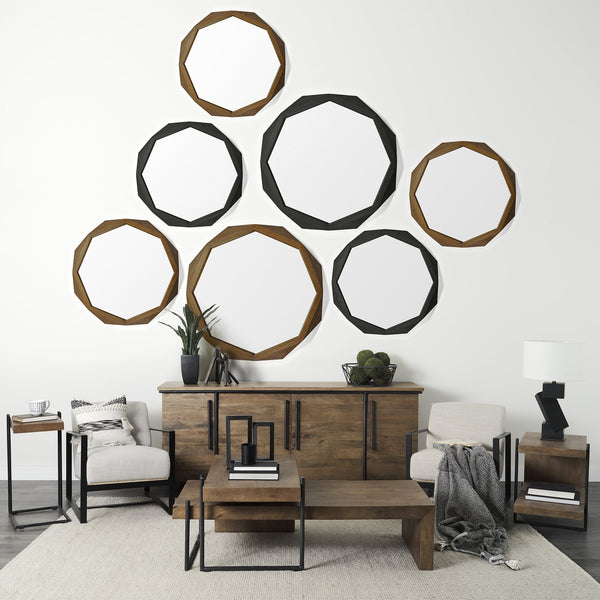 Bastian (Large) 9L x 8W Black Metal Abstract Object