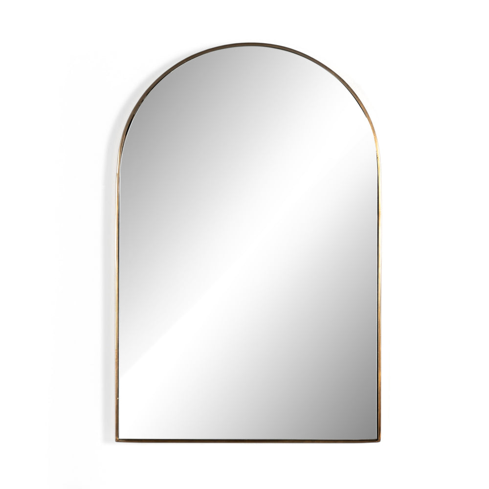 Georgina Small Mirror In Polished Brass