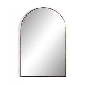 Georgina Small Mirror In Polished Brass