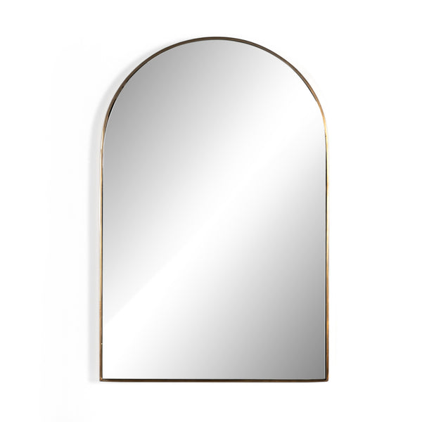 Georgina Small Mirror In Polished Brass