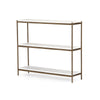 Felix Small Console Table In Antique Brass