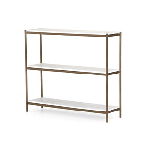 Felix Small Console Table In Antique Brass