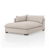 Westwood Sectional In Bayside Pebble And Espresso
