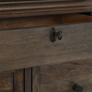 Adelaide Solid Wood 9-Drawer Dresser in Cocoa Brown