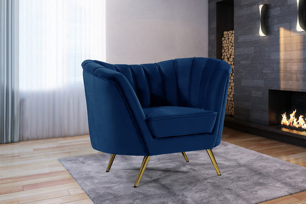 Josefina Chair In Navy Velvet