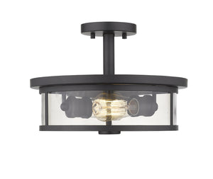 Savannah 2 Light Semi Flush Mount in Bronze Finish