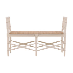 Cream Palm Bench